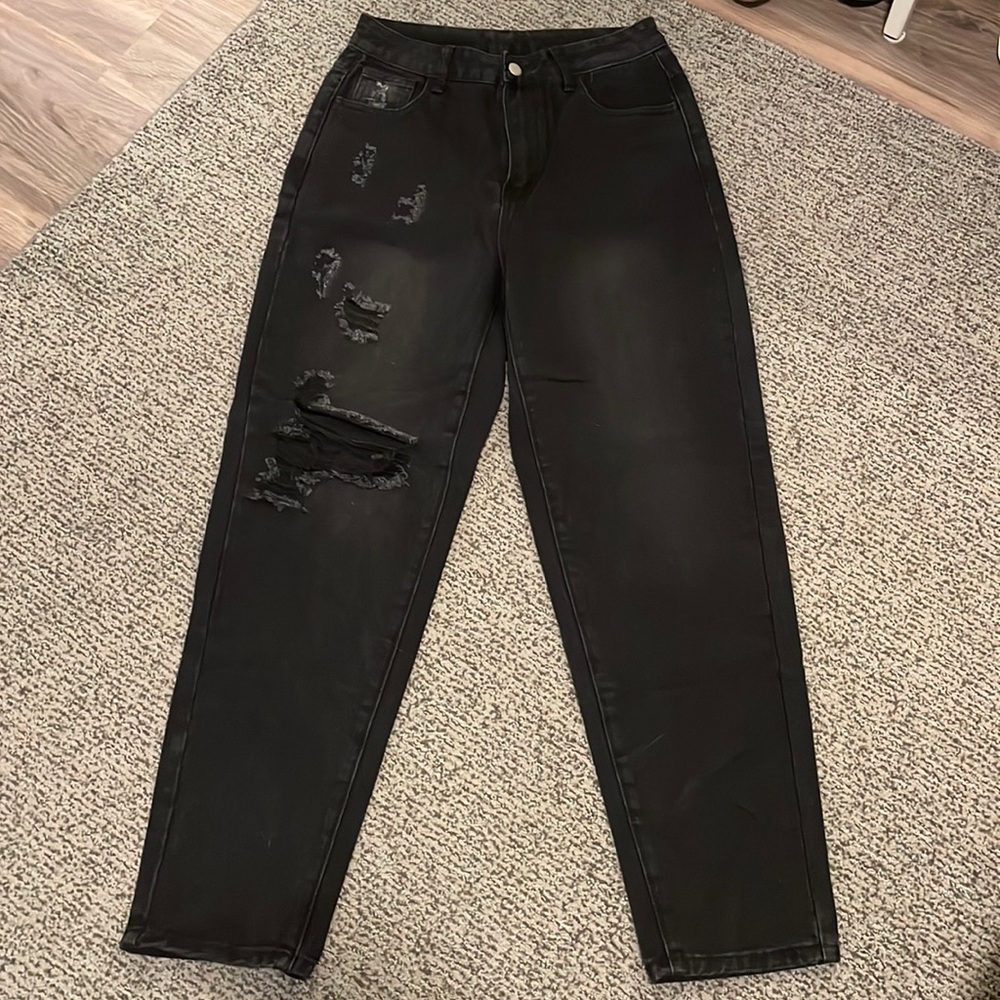 Black Mom Jeans